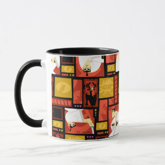 Samurai Jack & Aku Character Art Panel Pattern Mug