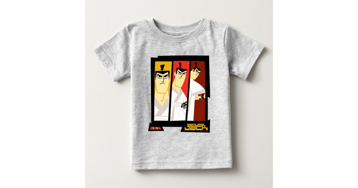Awaken Skuffelse sjæl Samurai Jack Character Tri-Panel Futuristic Frame Baby T-Shirt | Zazzle