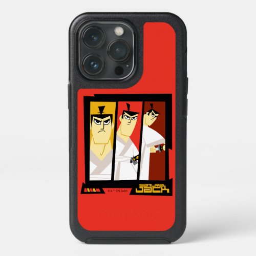 Samurai Jack Character Tri_Panel Futuristic Frame iPhone 13 Pro Case