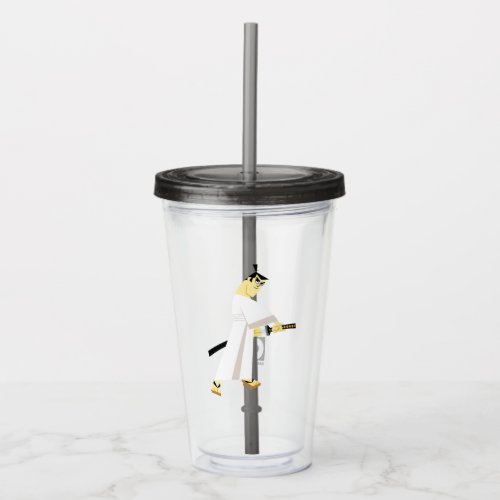 Samurai Jack Drawing Sword Acrylic Tumbler