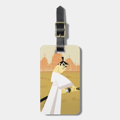 Samurai Jack Drawing Sword Luggage Tag