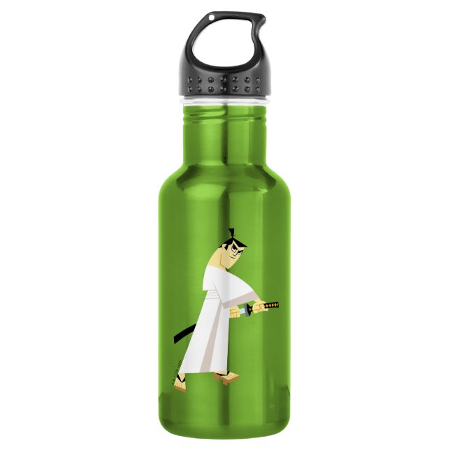 Samurai Jack Drawing Sword Stainless Steel Water Bottle (Front)