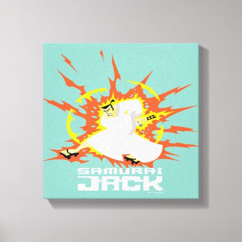 Samurai Jack Energy Graphic Canvas Print