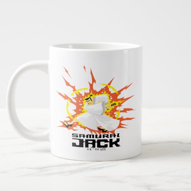 Samurai Jack Energy Graphic Giant Coffee Mug (Left)
