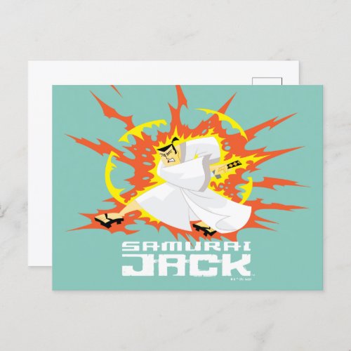 Samurai Jack Energy Graphic Postcard