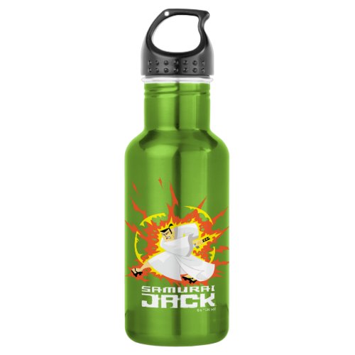 Samurai Jack Energy Graphic Stainless Steel Water Bottle
