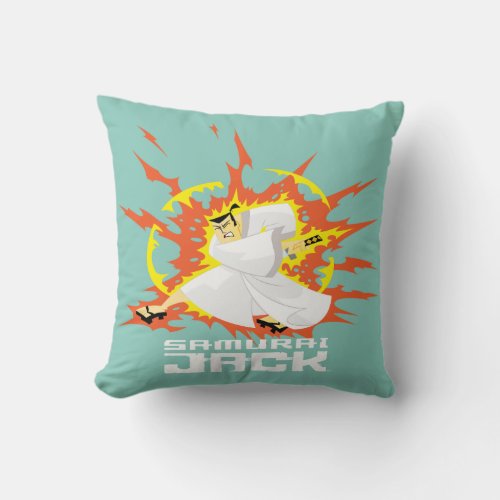 Samurai Jack Energy Graphic Throw Pillow