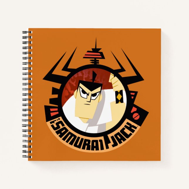 Samurai Jack In Aku Futuristic Frame Notebook (Front)