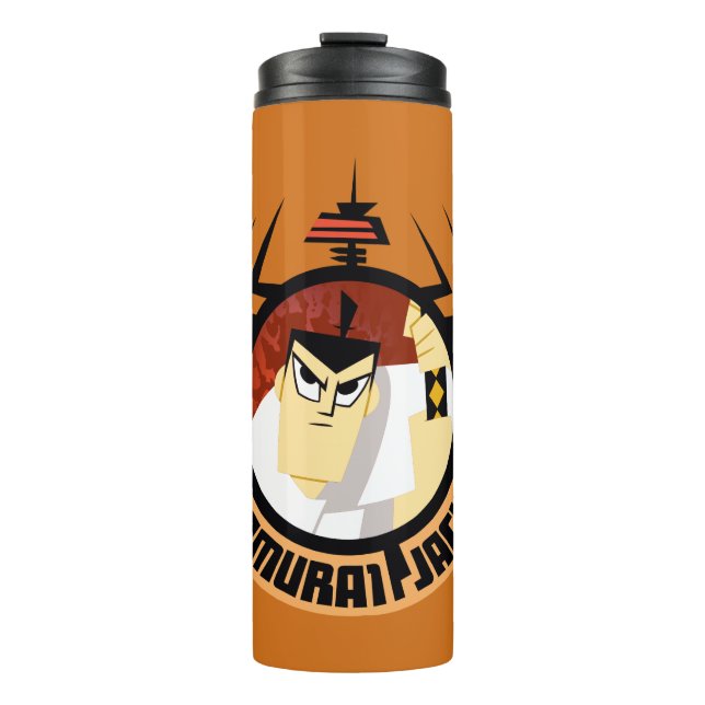 Samurai Jack In Aku Futuristic Frame Thermal Tumbler (Front)