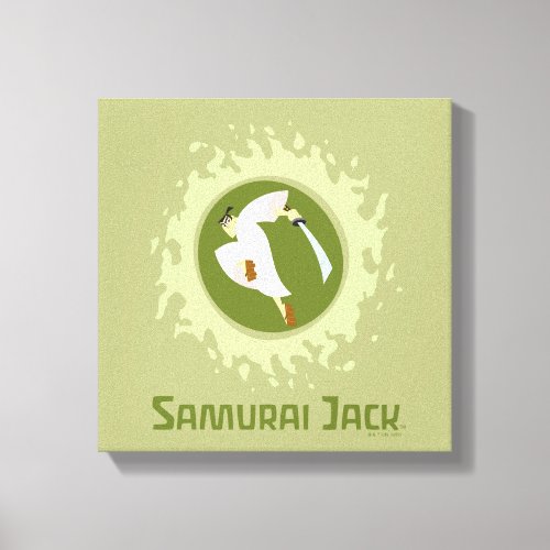 Samurai Jack Leaping Graphic Canvas Print