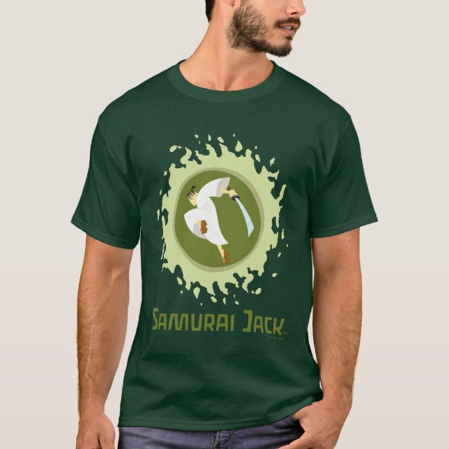 Samurai Jack Leaping Graphic T-Shirt (Front)