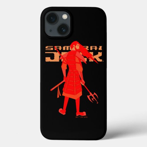 Samurai Jack Red Warrior Graphic iPhone 13 Case