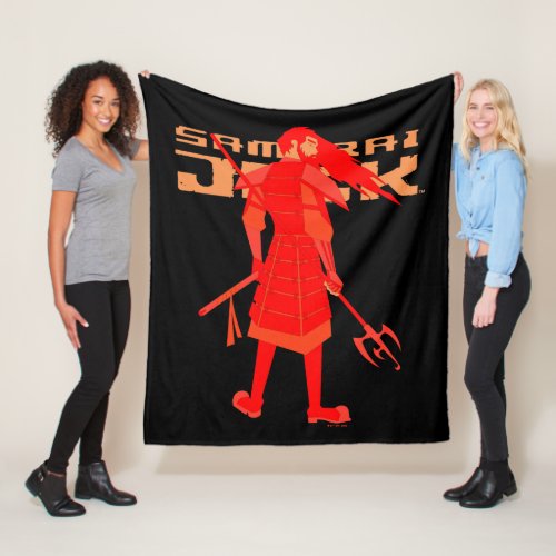 Samurai Jack Red Warrior Graphic Fleece Blanket