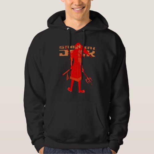 Samurai Jack Red Warrior Graphic Hoodie