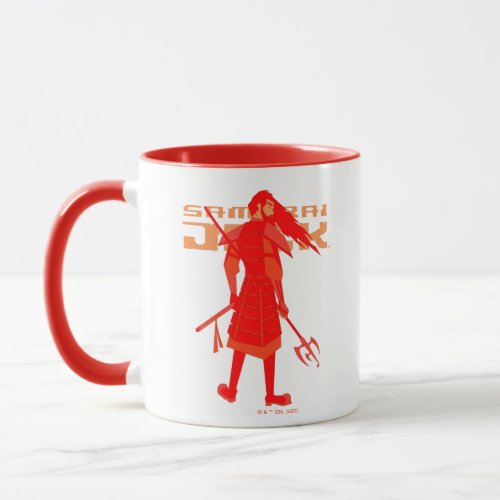 Samurai Jack Red Warrior Graphic Mug