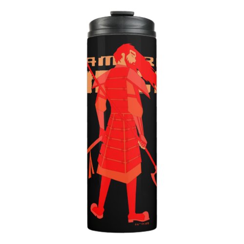 Samurai Jack Red Warrior Graphic Thermal Tumbler