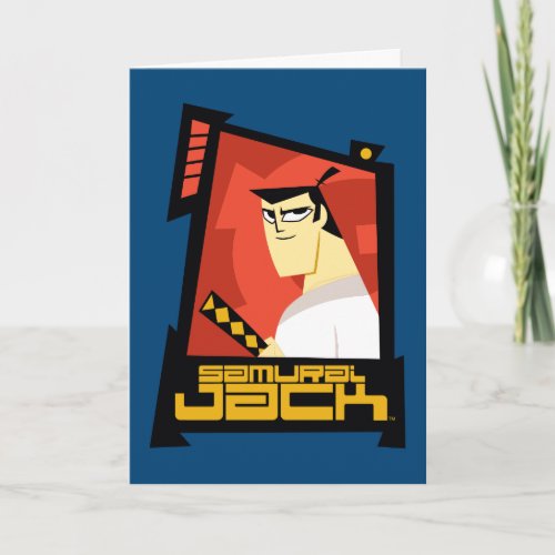 Samurai Jack Smiling Futuristic Frame Graphic Card