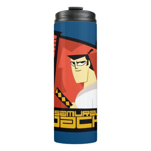 Samurai Jack Smiling Futuristic Frame Graphic Thermal Tumbler