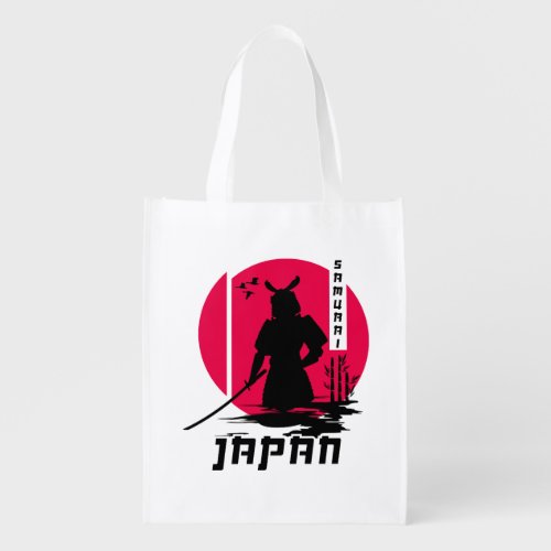 Samurai Japan Ninja Grocery Bag