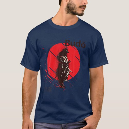 Samurai Japanese Art Print Bushido Code Way of the T_Shirt