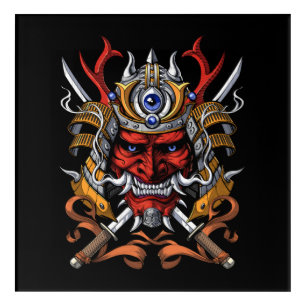Samurai Japanese Demon Acrylic Print
