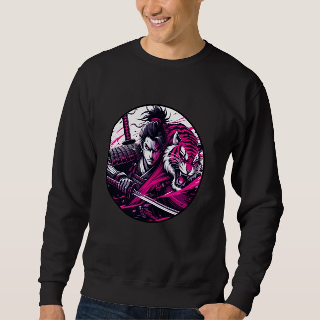 Samurai Japanese Encounter Anime Meets Samurai In  Sweatshirt (Front)