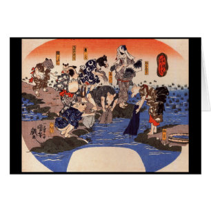 Samurai Japanese Painting c. 1800's Cards