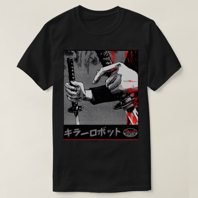 Samurai Japanese Warrior Urban  Style T-Shirt (Design Front)