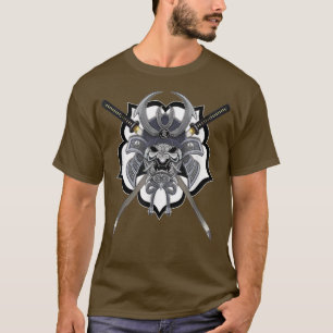 Samurai Kabuto Ronin Mask with Katana T-Shirt