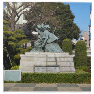 Samurai Kamakura Gongoro Kagemasa Kabuki Statue Cloth Napkin