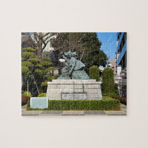 Samurai Kamakura Gongoro Kagemasa Kabuki Statue Jigsaw Puzzle