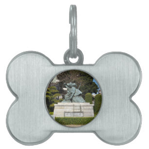Samurai Kamakura Gongoro Kagemasa Kabuki Statue Pet ID Tag
