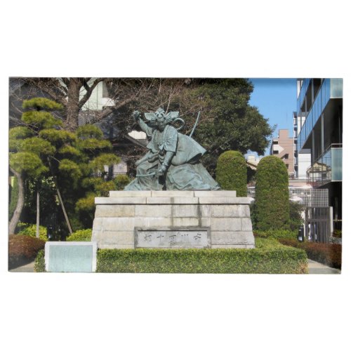 Samurai Kamakura Gongoro Kagemasa Kabuki Statue Place Card Holder