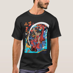 Samurai Kills Oni Ogre Monster ukiyo e Japanese Ku T-Shirt
