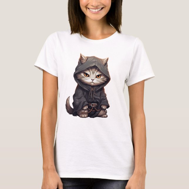 Samurai Kitten T-Shirt (Front)