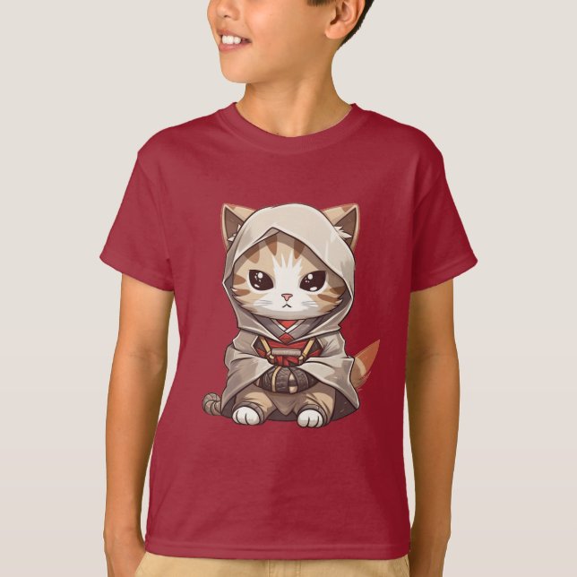 Samurai Kitten T-Shirt (Front)