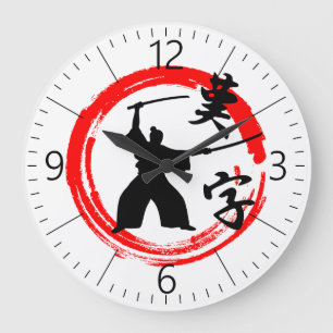 samurai large clock