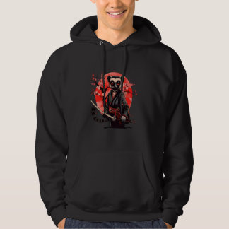 Samurai Lemur Kawaii Japanese Ninja Lemur Sakura T Hoodie