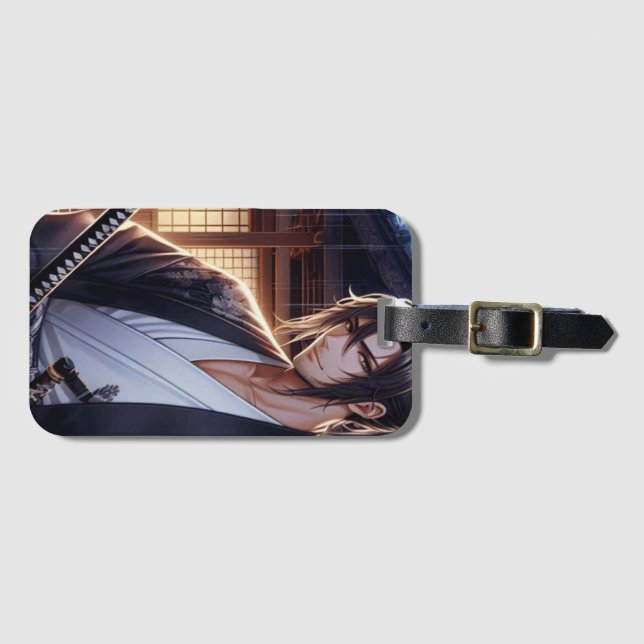 Samurai  luggage tag (Front Horizontal)