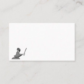 samurai manga boy bushido japan business card