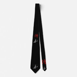 samurai manga boy neck tie