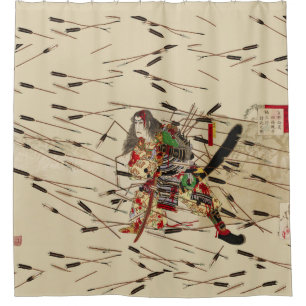 SAMURAI MASATSURA IS FIGHTING IN SHOWER OF ARROWS CURTAIN
