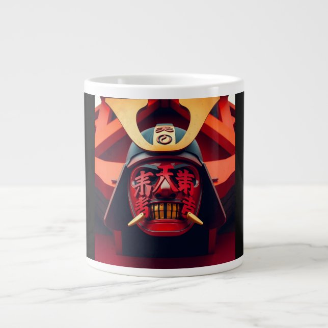 Samurai mask giant coffee mug (Front)