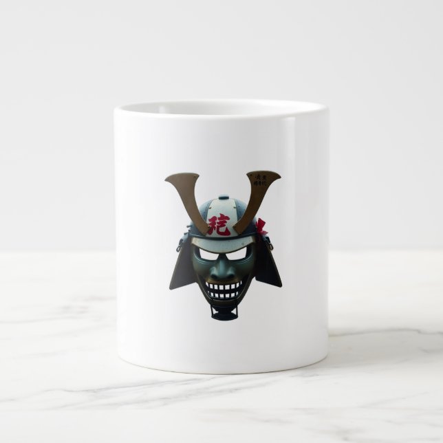 Samurai mask giant coffee mug (Front)