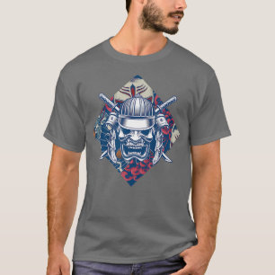 Samurai Mask Japanese Fighter Martial Arts Samurai T-Shirt