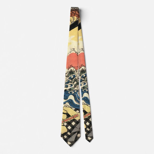 Samurai Minamoto Yorimitsu 1804 b Neck Tie (Front)