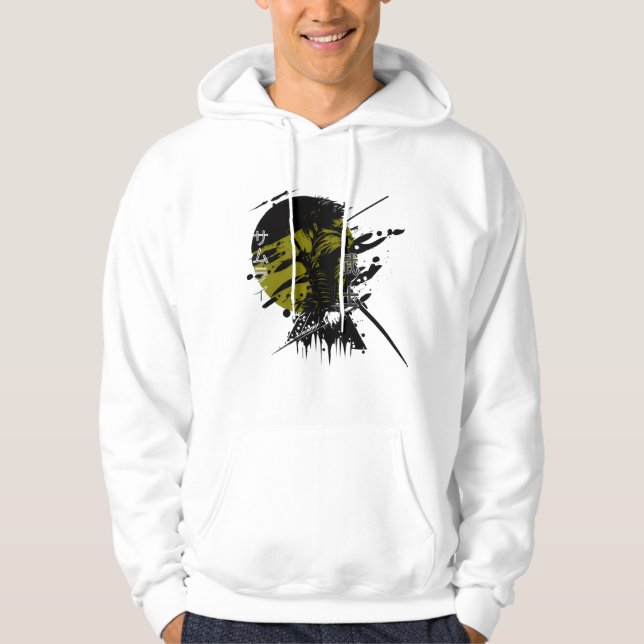 Samurai Ninja Anime Streetwear Graphic hoodie (Front)
