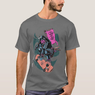 Samurai Ninja Japan Skateboard Apparel  T-Shirt
