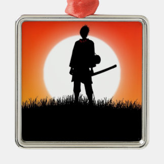 Samurai, Ninja - Japanese Warrior Metal Ornament