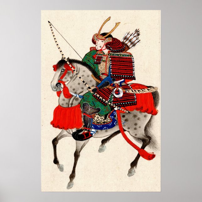 Samurai on Horseback 1878 Poster (Front)